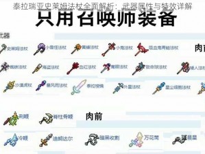 泰拉瑞亚史莱姆法杖全面解析：武器属性与特效详解