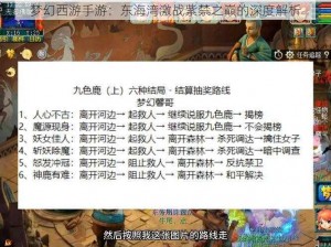 梦幻西游手游：东海湾激战紫禁之巅的深度解析