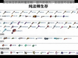 泰拉瑞亚防具附魔攻略：提升防御力，实战技巧全解析