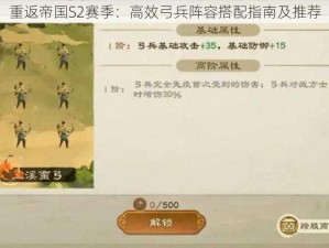 重返帝国S2赛季：高效弓兵阵容搭配指南及推荐