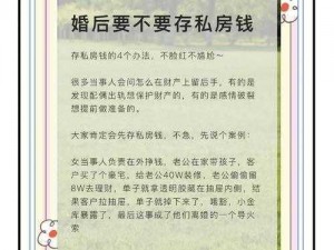 找到老婆私房钱宝藏的秘诀：第六关攻略全解析，揭秘私房钱藏匿新姿势