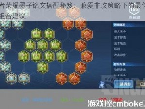 王者荣耀墨子铭文搭配秘笈：兼爱非攻策略下的最佳铭文组合建议