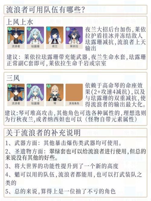 关于《原神》流浪者武器选择策略与推荐分析