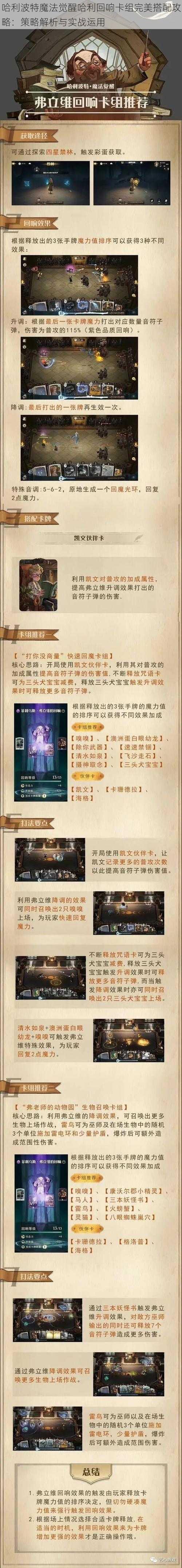 哈利波特魔法觉醒哈利回响卡组完美搭配攻略：策略解析与实战运用