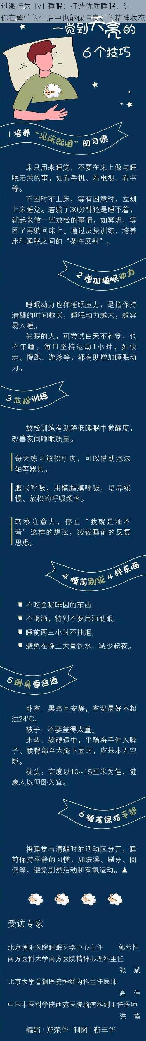 过激行为 1v1 睡眠：打造优质睡眠，让你在繁忙的生活中也能保持良好的精神状态