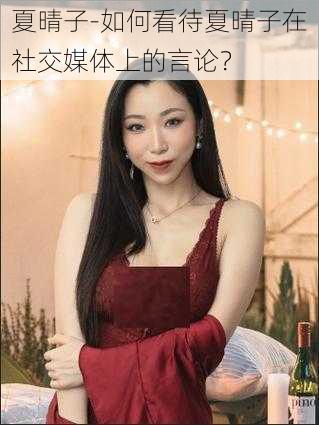 夏晴子-如何看待夏晴子在社交媒体上的言论？