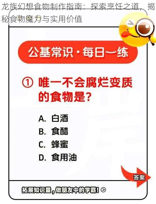龙族幻想食物制作指南：探索烹饪之道，揭秘食物魔力与实用价值