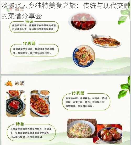 淡墨水云乡独特美食之旅：传统与现代交融的菜谱分享会