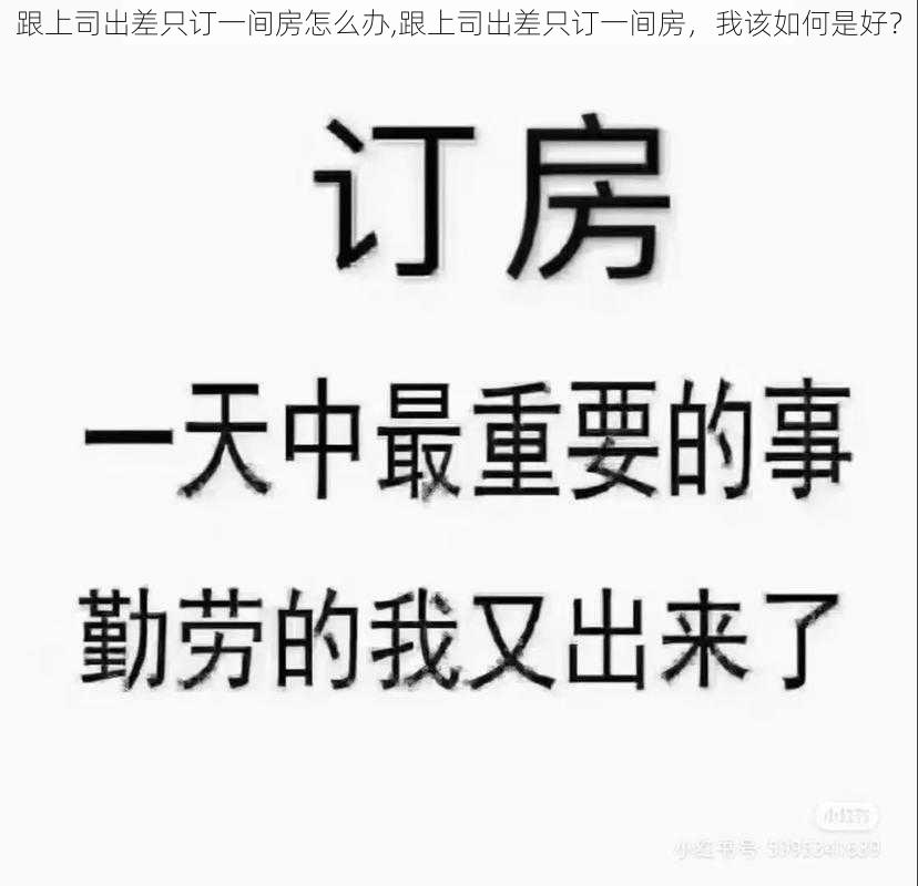 跟上司出差只订一间房怎么办,跟上司出差只订一间房，我该如何是好？