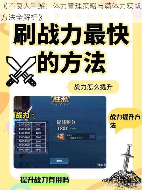 《不良人手游：体力管理策略与满体力获取方法全解析》