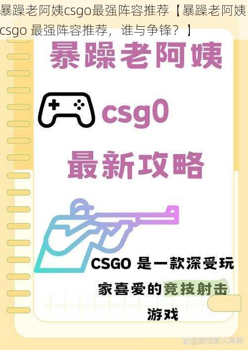 暴躁老阿姨csgo最强阵容推荐【暴躁老阿姨 csgo 最强阵容推荐，谁与争锋？】