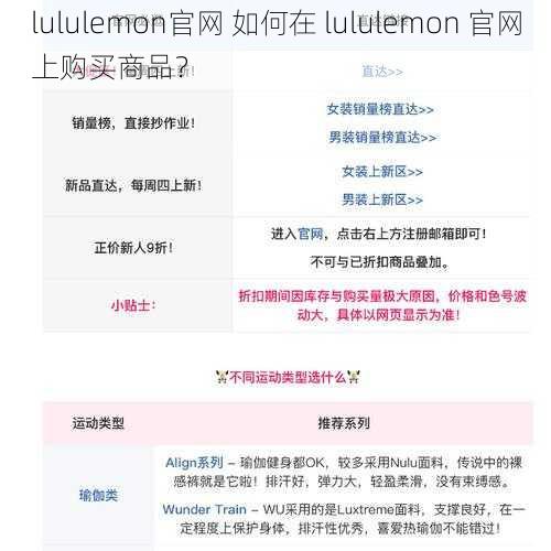 lululemon官网 如何在 lululemon 官网上购买商品？