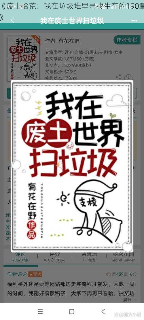 《废土拾荒：我在垃圾堆里寻找生存的190章》