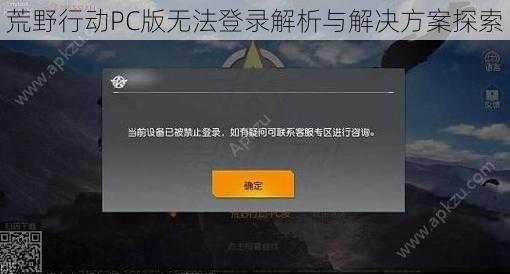 荒野行动PC版无法登录解析与解决方案探索