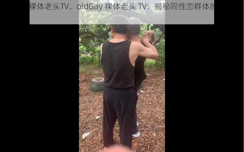 oldGay裸体老头TV、oldGay 裸体老头 TV：揭秘同性恋群体的私密世界