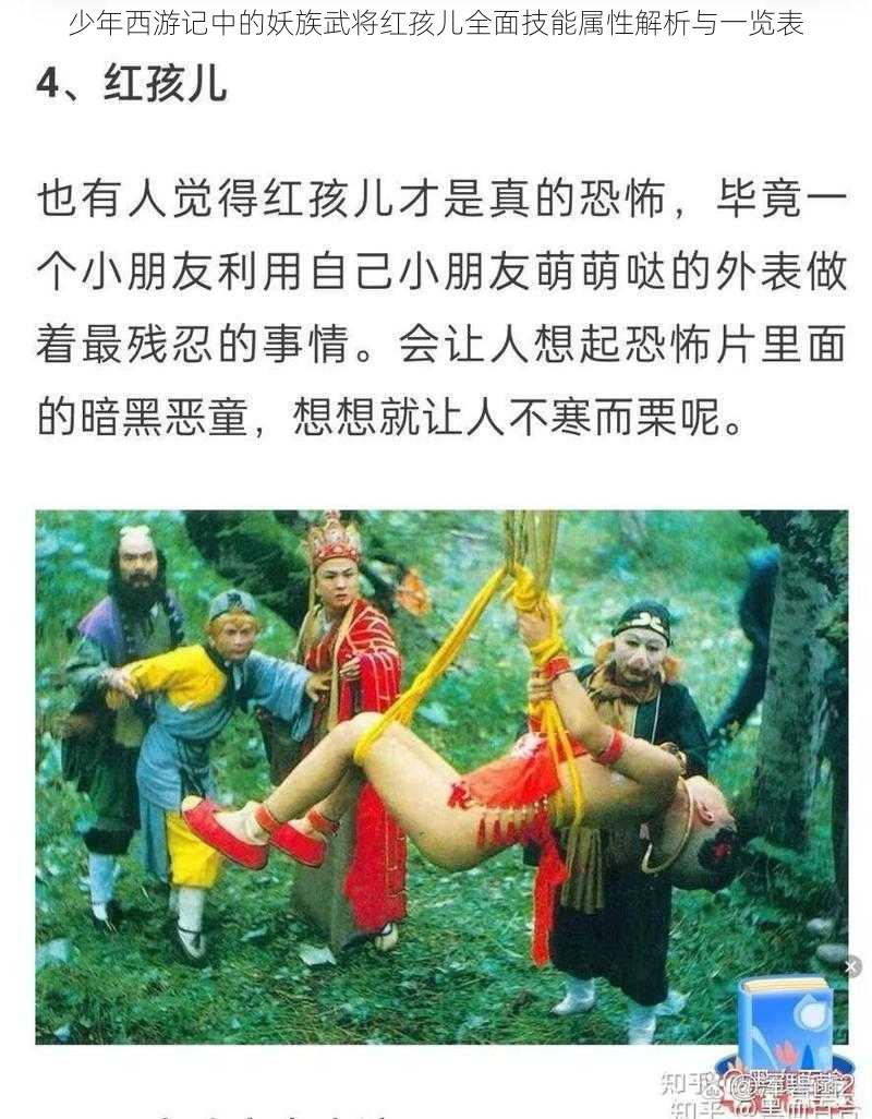 少年西游记中的妖族武将红孩儿全面技能属性解析与一览表