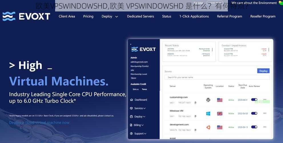 欧美VPSWINDOWSHD,欧美 VPSWINDOWSHD 是什么？有何特点？