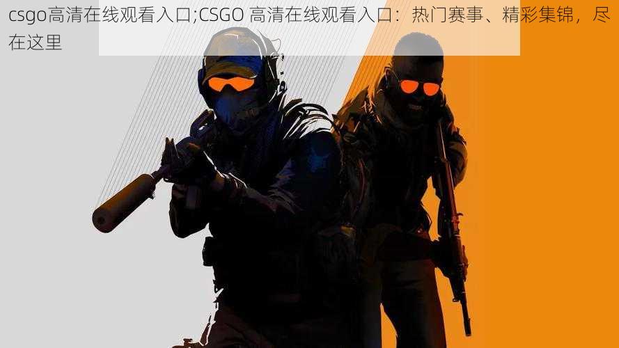 csgo高清在线观看入口;CSGO 高清在线观看入口：热门赛事、精彩集锦，尽在这里