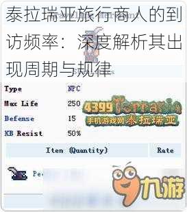 泰拉瑞亚旅行商人的到访频率：深度解析其出现周期与规律