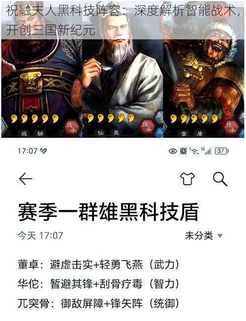 祝融夫人黑科技阵容：深度解析智能战术，开创三国新纪元