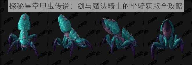 探秘星空甲虫传说：剑与魔法骑士的坐骑获取全攻略