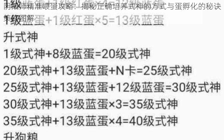 阴阳师精准喂蛋攻略：揭秘正确培养式神的方式与蛋孵化的秘诀策略图解