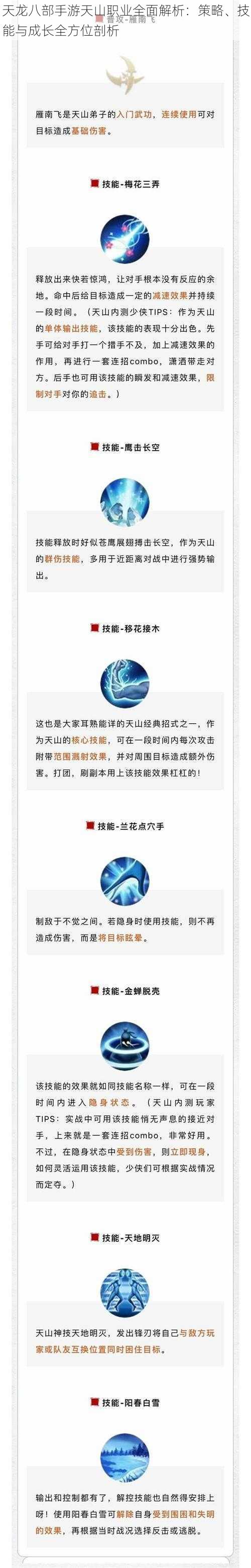 天龙八部手游天山职业全面解析：策略、技能与成长全方位剖析