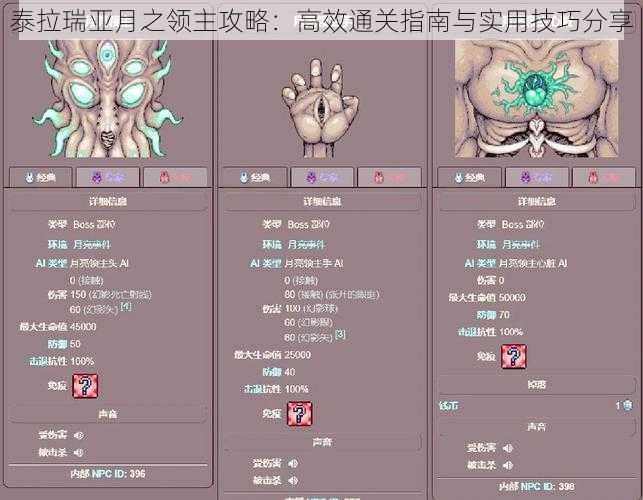 泰拉瑞亚月之领主攻略：高效通关指南与实用技巧分享