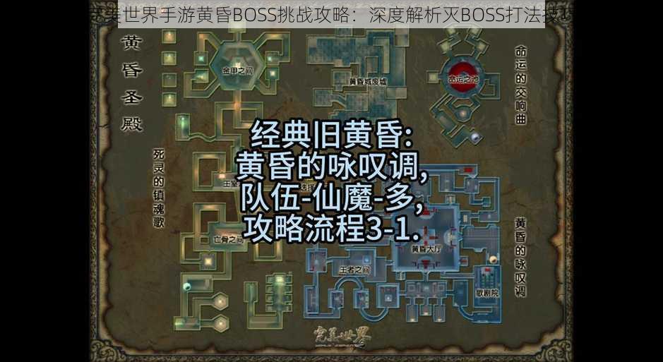 完美世界手游黄昏BOSS挑战攻略：深度解析灭BOSS打法技巧