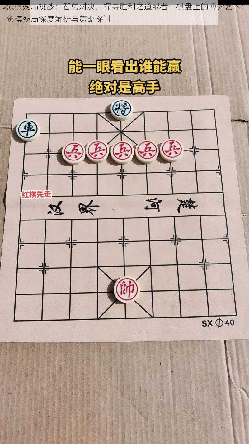 象棋残局挑战：智勇对决，探寻胜利之道或者：棋盘上的博弈艺术：象棋残局深度解析与策略探讨