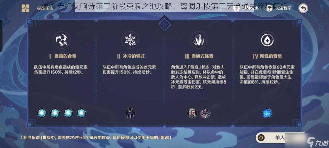 原神无相交响诗第三阶段束浪之池攻略：离调乐段第三天全通关流程解析